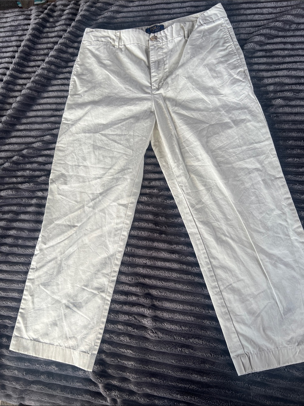 Polo by Ralph Lauren Boys Off-White Cotton Chinos